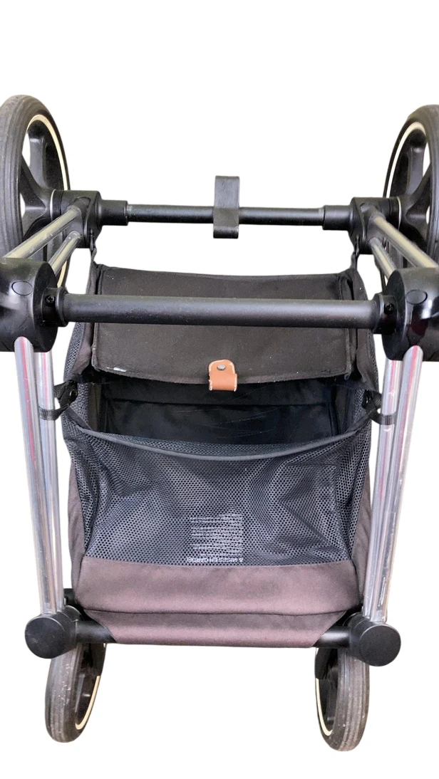 Cybex PRIAM Stroller, 2019, Chrome With Black Details, Manhattan Grey - Image 12