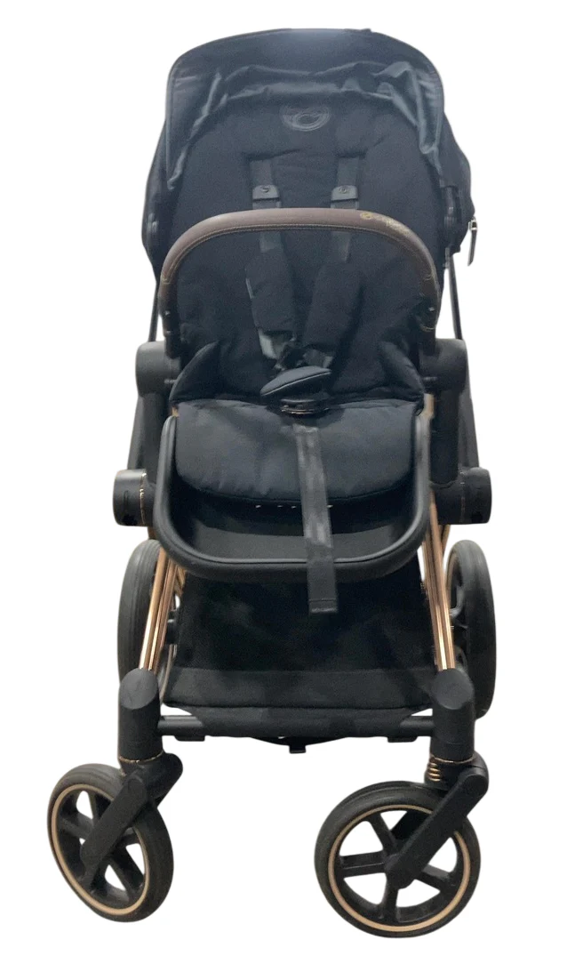 Cybex PRIAM Stroller, 2022, Deep Black, Rosegold - Image 4