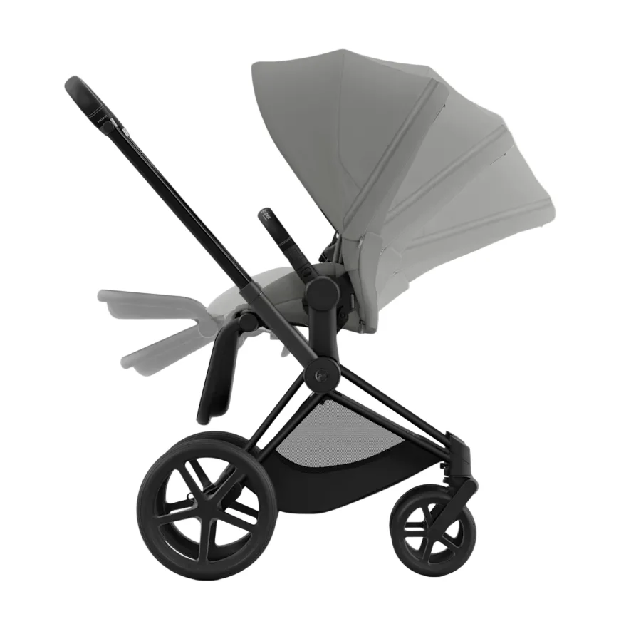 Cybex PRIAM Stroller, 2024, Matte Black, Mirage Grey - Image 2