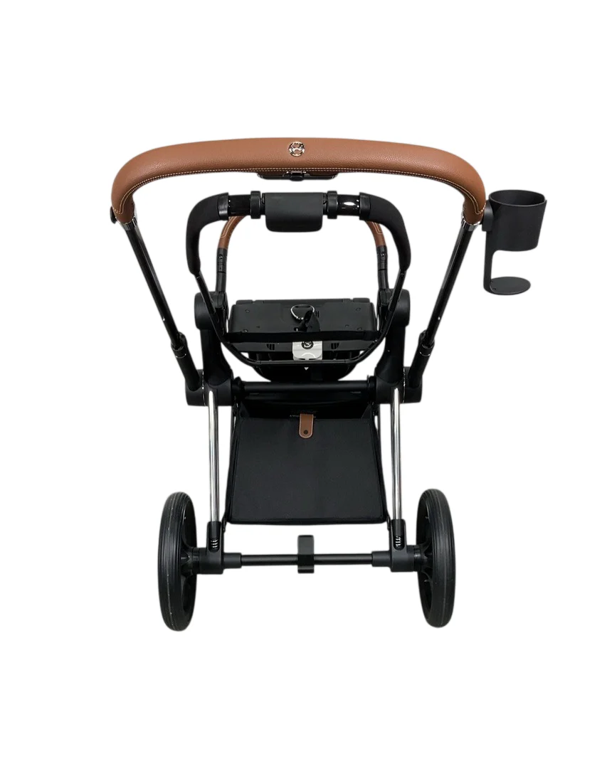 Cybex PRIAM Stroller Frame And Seat, 2023, Chrome/Brown - Image 4