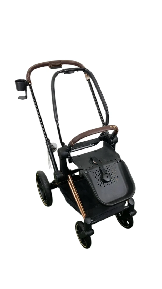 Cybex PRIAM Stroller Frame And Seat, 2024, Rose Gold