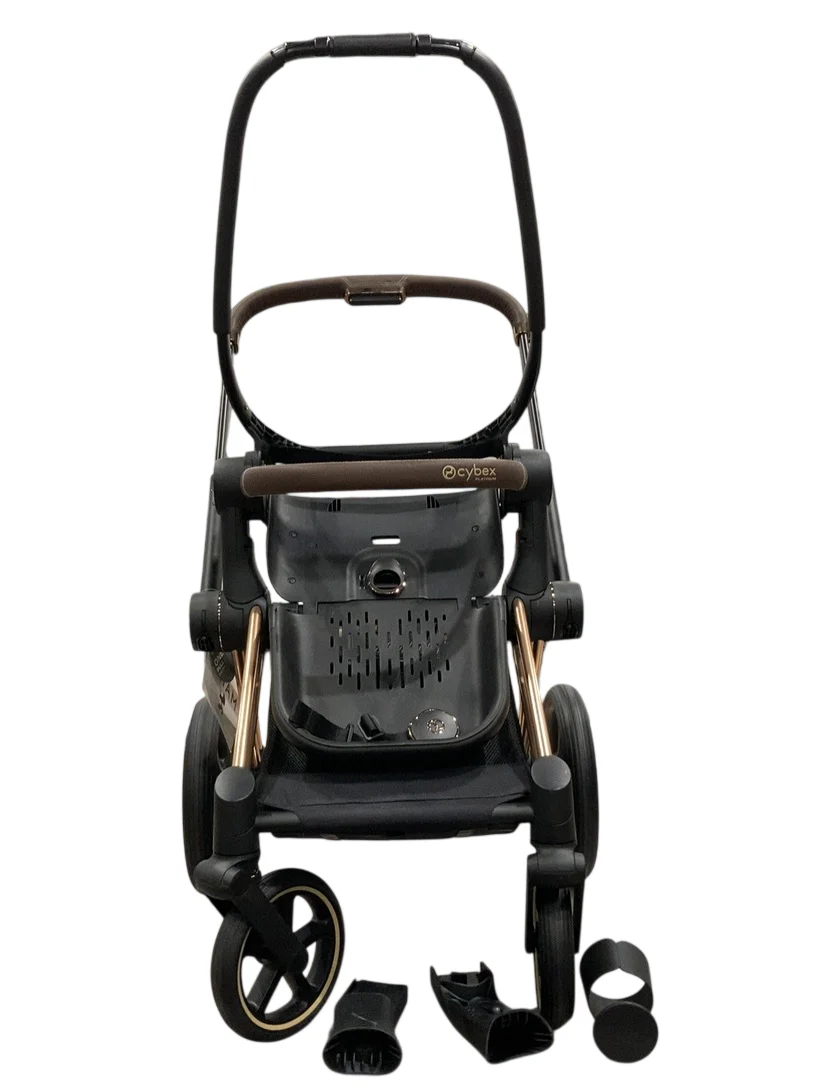 Cybex PRIAM Stroller Frame And Seat, 2025, Rose Gold