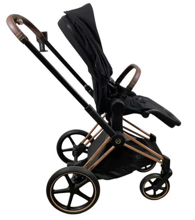 Cybex Priam4 Stroller, 2023, Deep Black, Rose Gold - Image 2