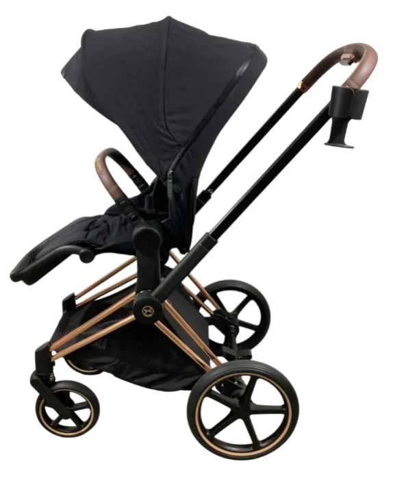 Cybex Priam4 Stroller, 2023, Deep Black, Rose Gold - Image 3