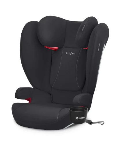 Cybex Solution B-Fix High Back Booster Seat, 2021, Volcanic Black