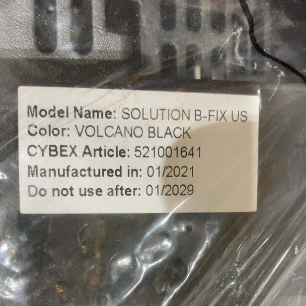 Cybex Solution B-Fix High Back Booster Seat, 2021, Volcanic Black - Image 5