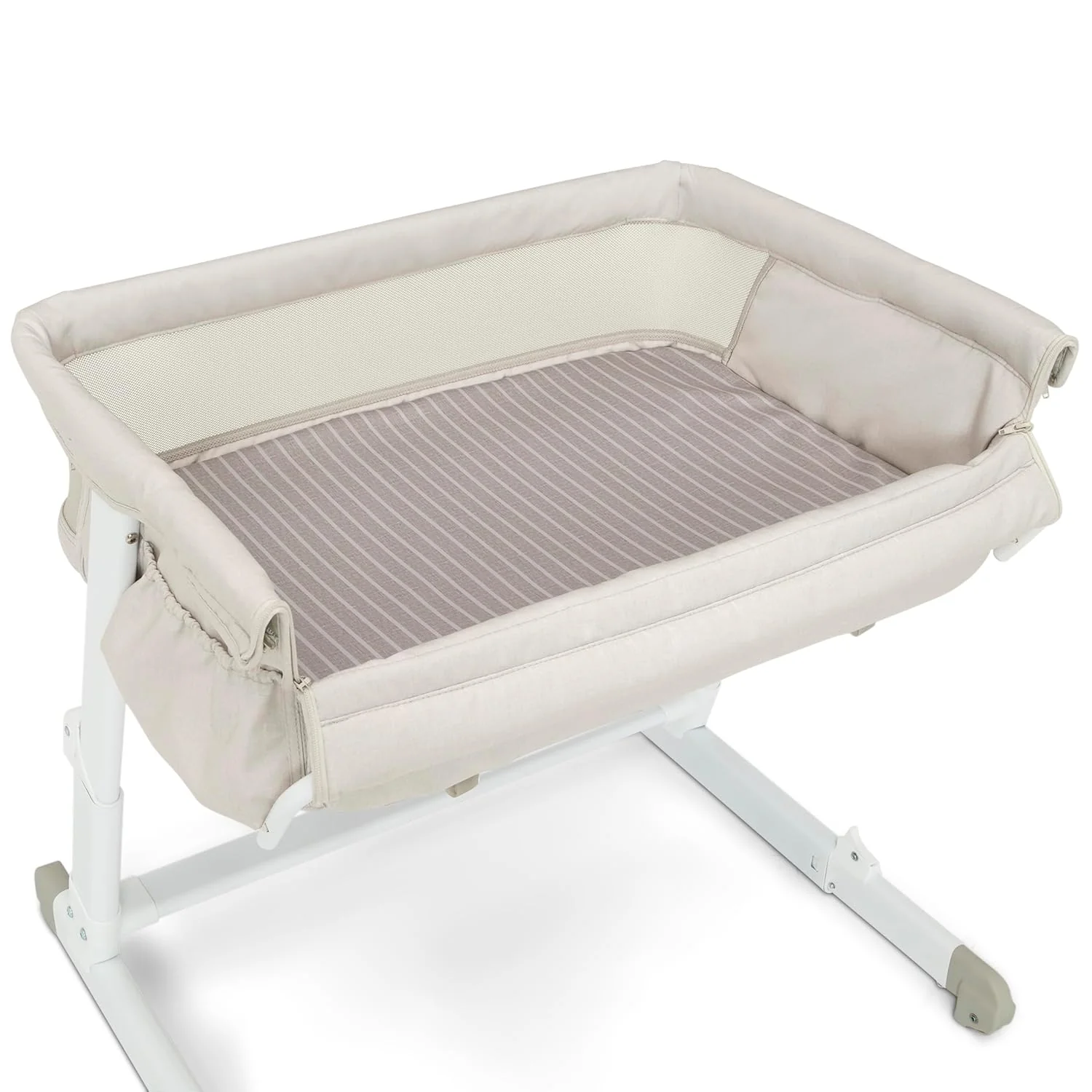 Delta Children babyGap Whisper Bedside Bassinet, Oatmeal - Image 3