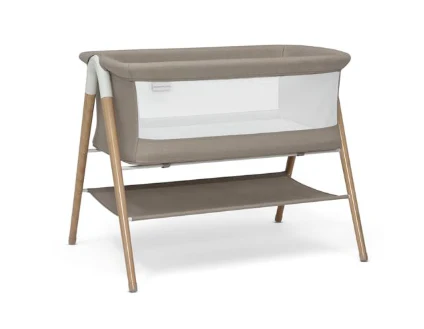Delta Children Bondi Beechwood by The Bed Bassinet, Tan