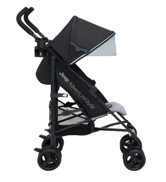 Delta Children Jeep AdventureGlyde Stroller, Black/Grey, 2023 - Image 2