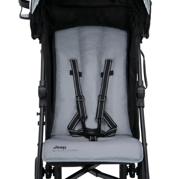 Delta Children Jeep AdventureGlyde Stroller, Black/Grey, 2023 - Image 3