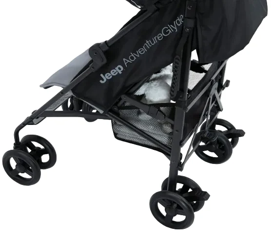 Delta Children Jeep AdventureGlyde Stroller, Black/Grey, 2023 - Image 6