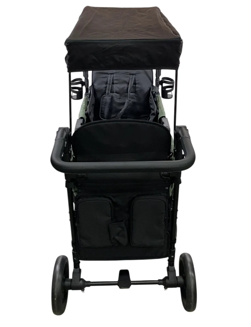 Delta Children Jeep Aries 2-Seater Stroller Wagon, Black/Green - Image 6