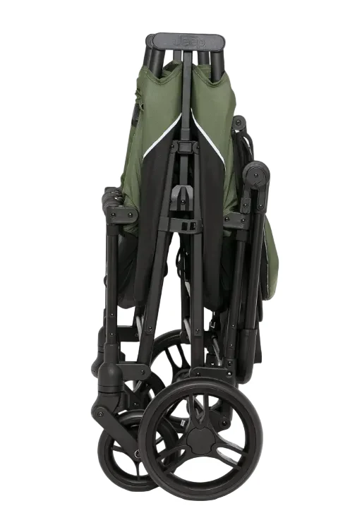 Delta Children Jeep TurboGlyde Stroller Wagon, Black/Green, 2025 - Image 4