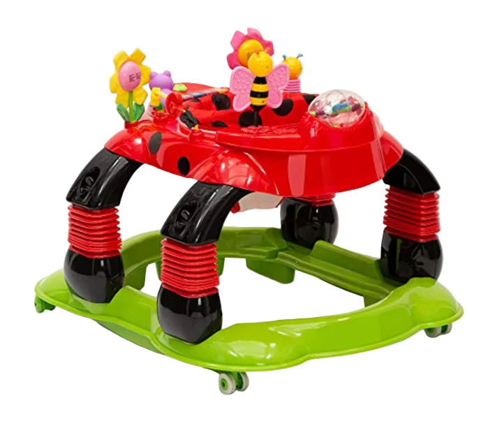Delta Children Lil' Play Station 4-in-1 Activity Walker, Red/Sadie - Image 3