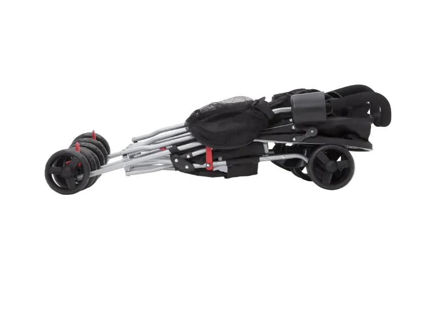 Delta Children LX Side by Side Tandem Umbrella Stroller, 2025, Grey & Red - Image 5