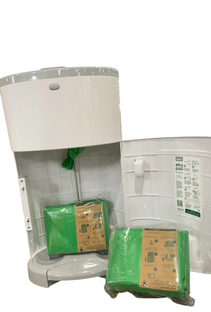 Diaper Dekor EKO Plus Diaper Pail, White - Image 3