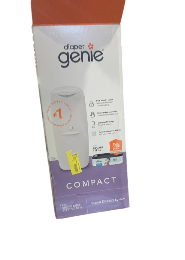 Diaper Genie Compact Pail, White - Image 3