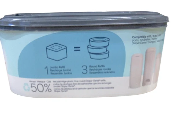Diaper Genie Jumbo Square Disposal Bag Refill, 810 Ct - Image 2