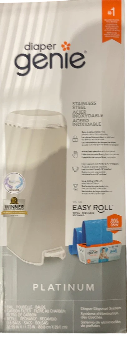 Diaper Genie Platinum Diaper Pail, Grey - Image 6