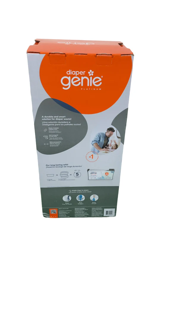 Diaper Genie Platinum Diaper Pail, White - Image 4