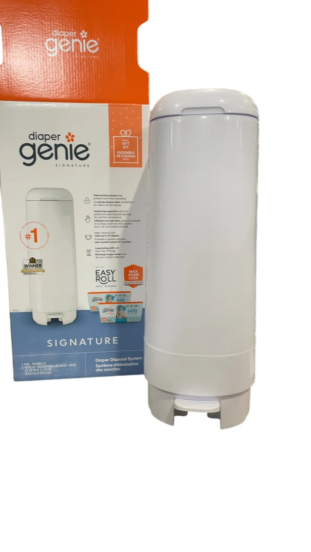 Diaper Genie Platinum Diaper Pail, White - Image 3