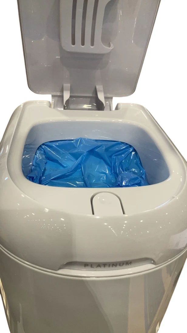 Diaper Genie Platinum Pail Gift Set, Lily White - Image 5