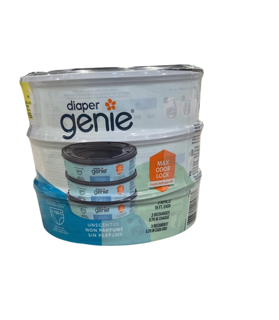 Diaper Genie Refill Bags, 3pk of 240, Unscented