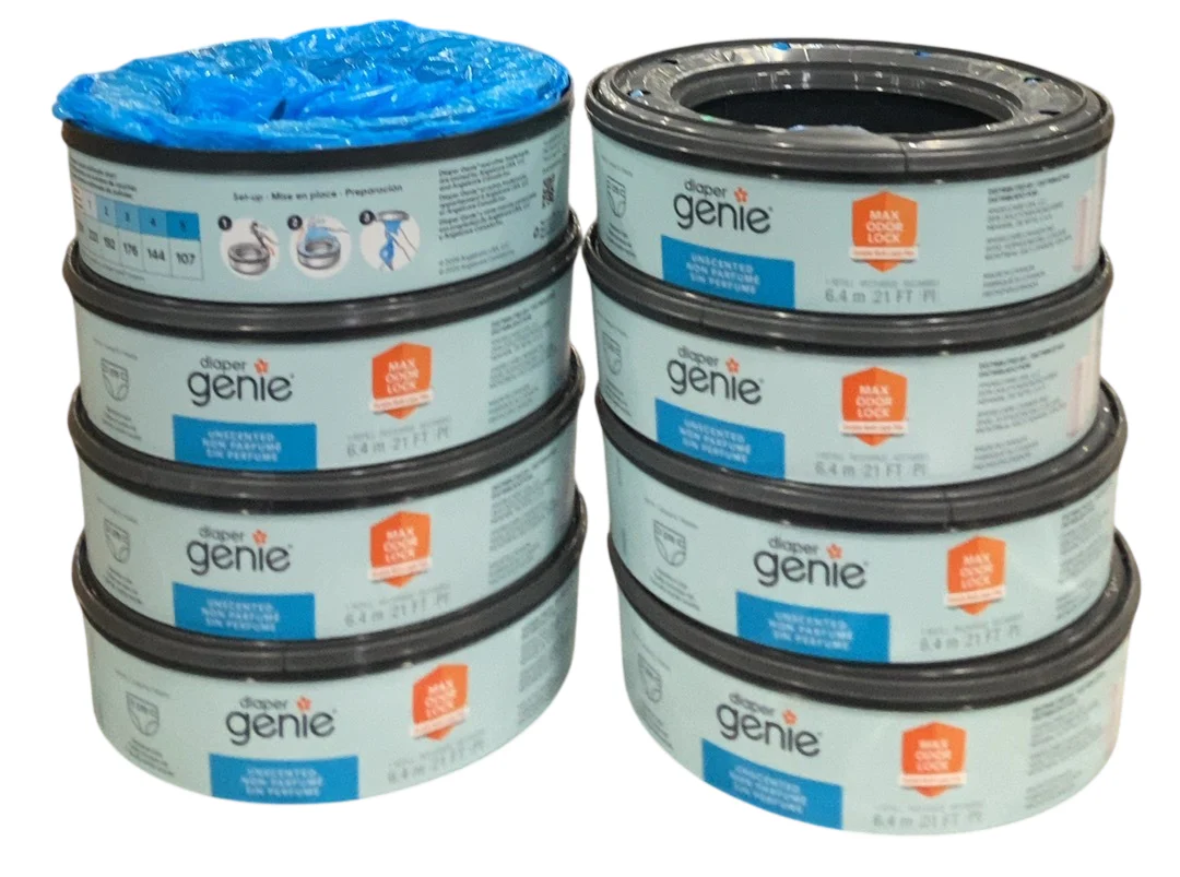 Diaper Genie Refill Bags, 8pk of 320, Unscented