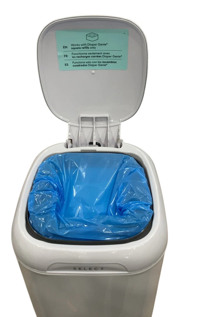 Diaper Genie Select Diaper Pail Gift Set, Lily White - Image 3
