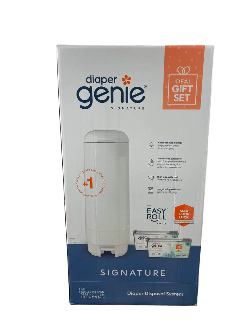 Diaper Genie Signature Gift Set, White - Image 2
