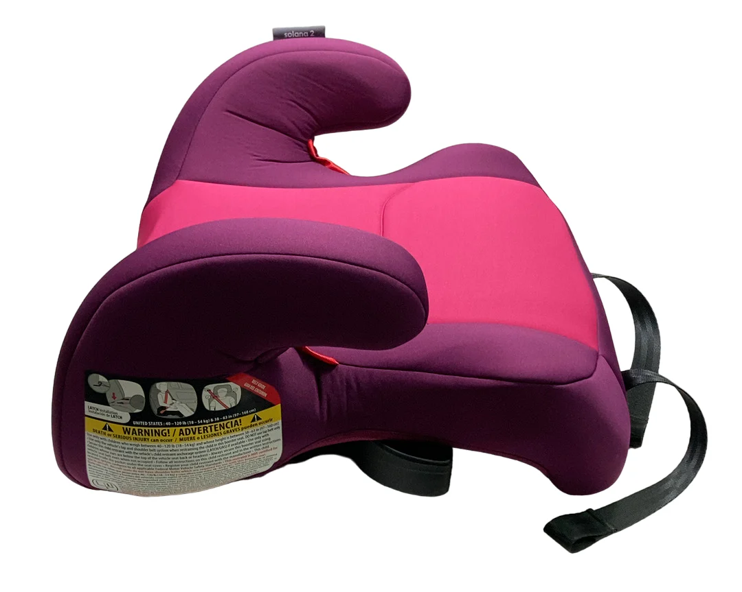 Diono Solana 2 Backless Booster Seat, Pink, With LATCH, 2024 - Image 2
