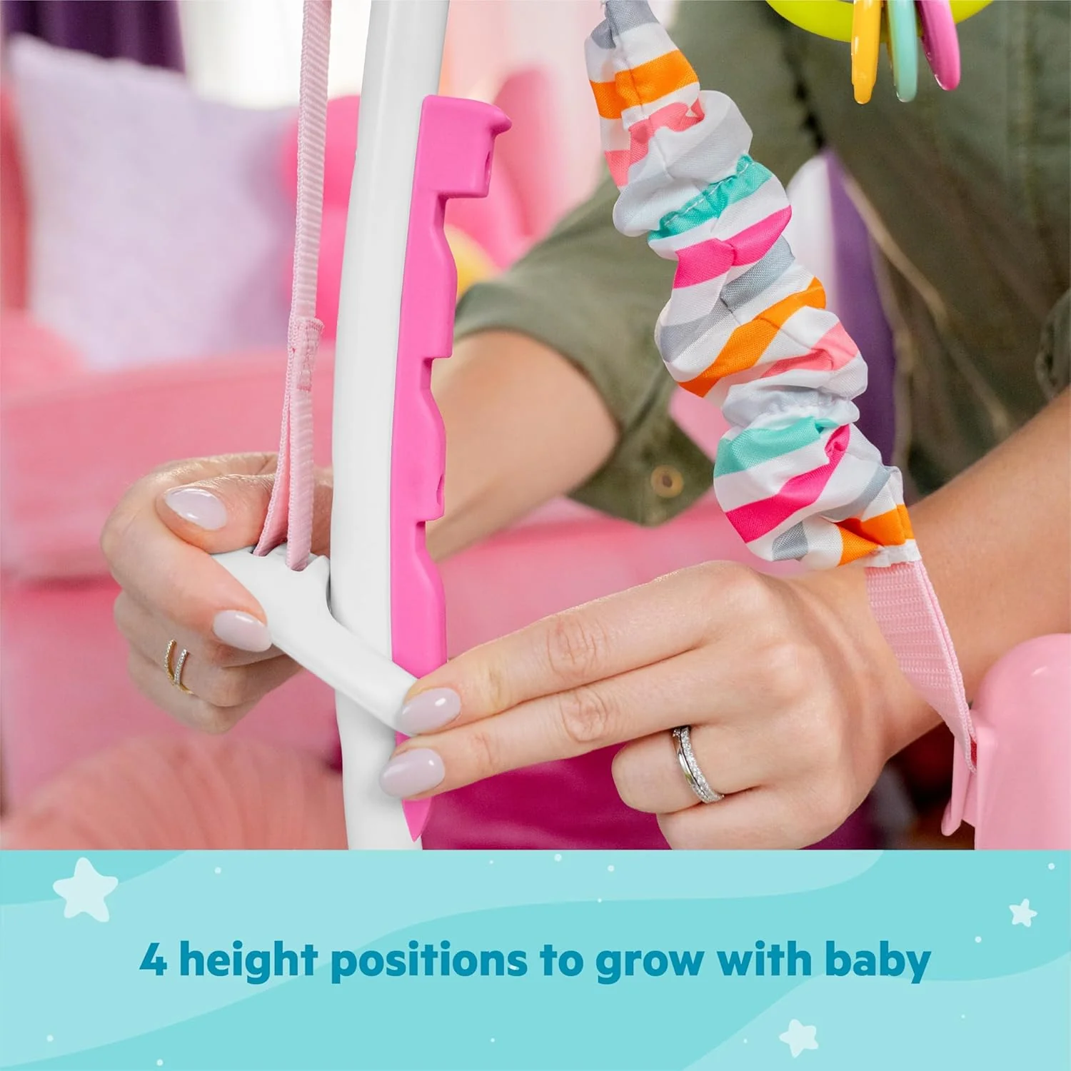 Disney Baby Activity Jumper, Minnie Mouse Forever Besties - Image 4