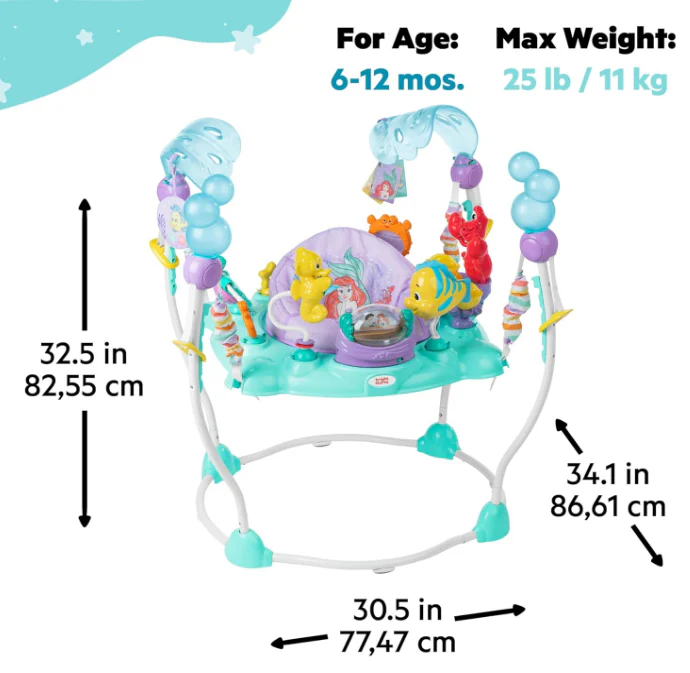 Disney Baby Activity Jumper, The Little Mermaid Sea of Activities - Image 3