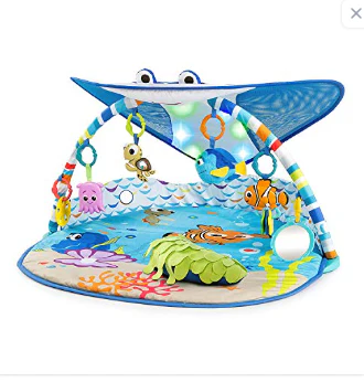Disney Baby Finding Nemo Mr. Ray Ocean Lights Activity Gym, Newborn+