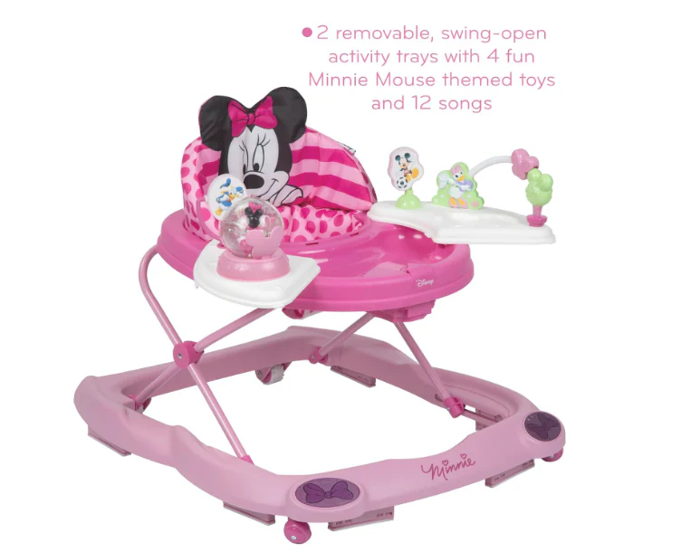 Disney Baby Minnie Mouse Music and Lights Baby Walker, Glitter Minnie - Image 3