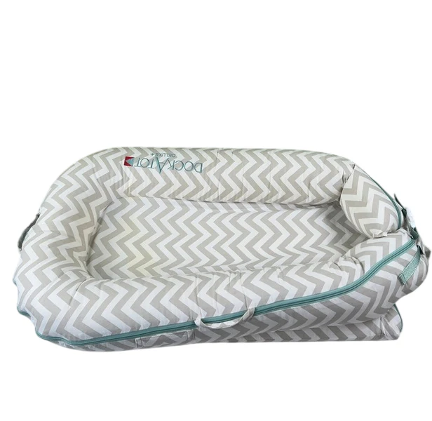 DockATot Deluxe+ Dock, Silver Lining (Chevron) - Image 2