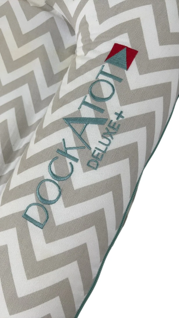 DockATot Deluxe+ Dock, Silver Lining (Chevron) - Image 4