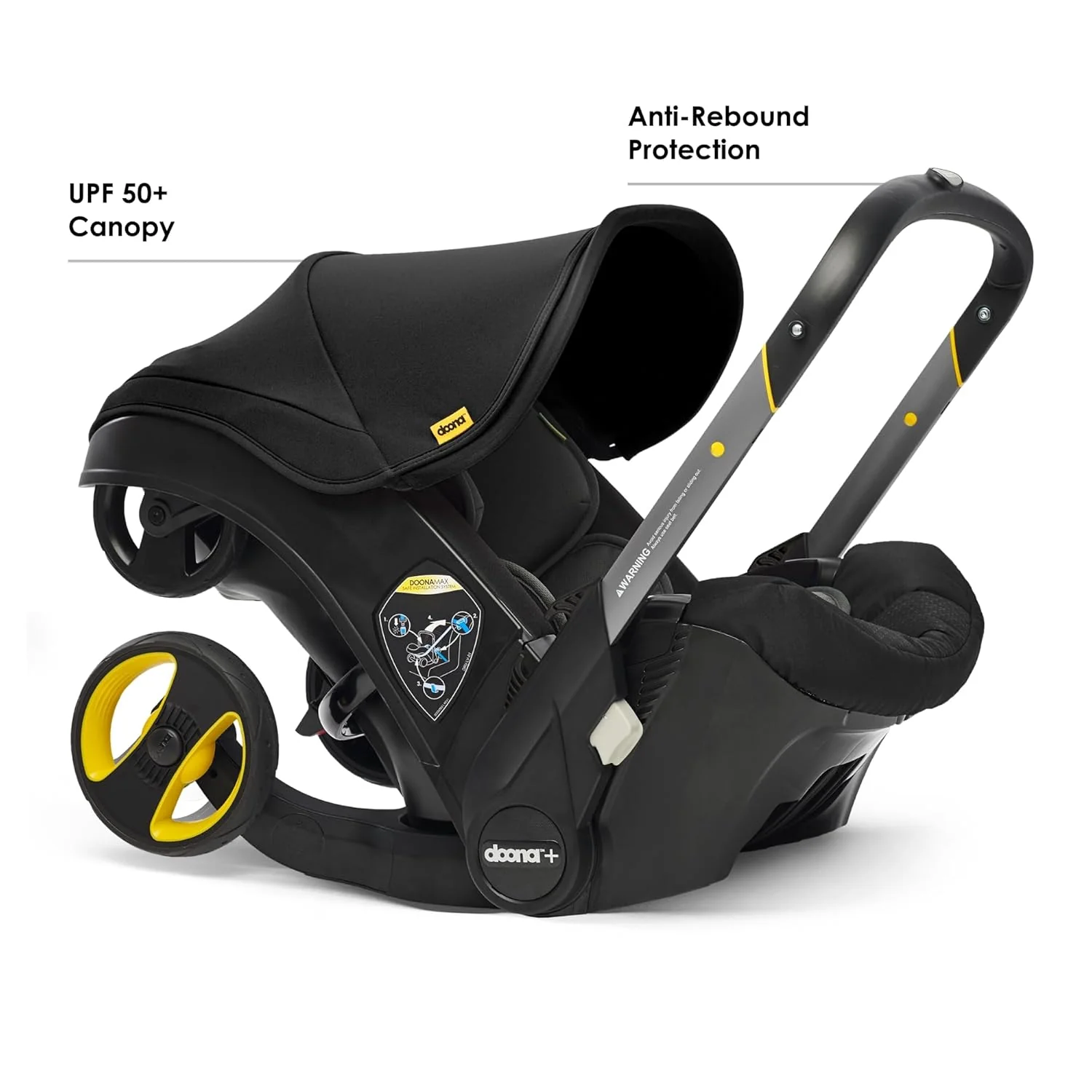 Doona Infant Car Seat & Stroller Combo, 2024, Nitro black - Image 3