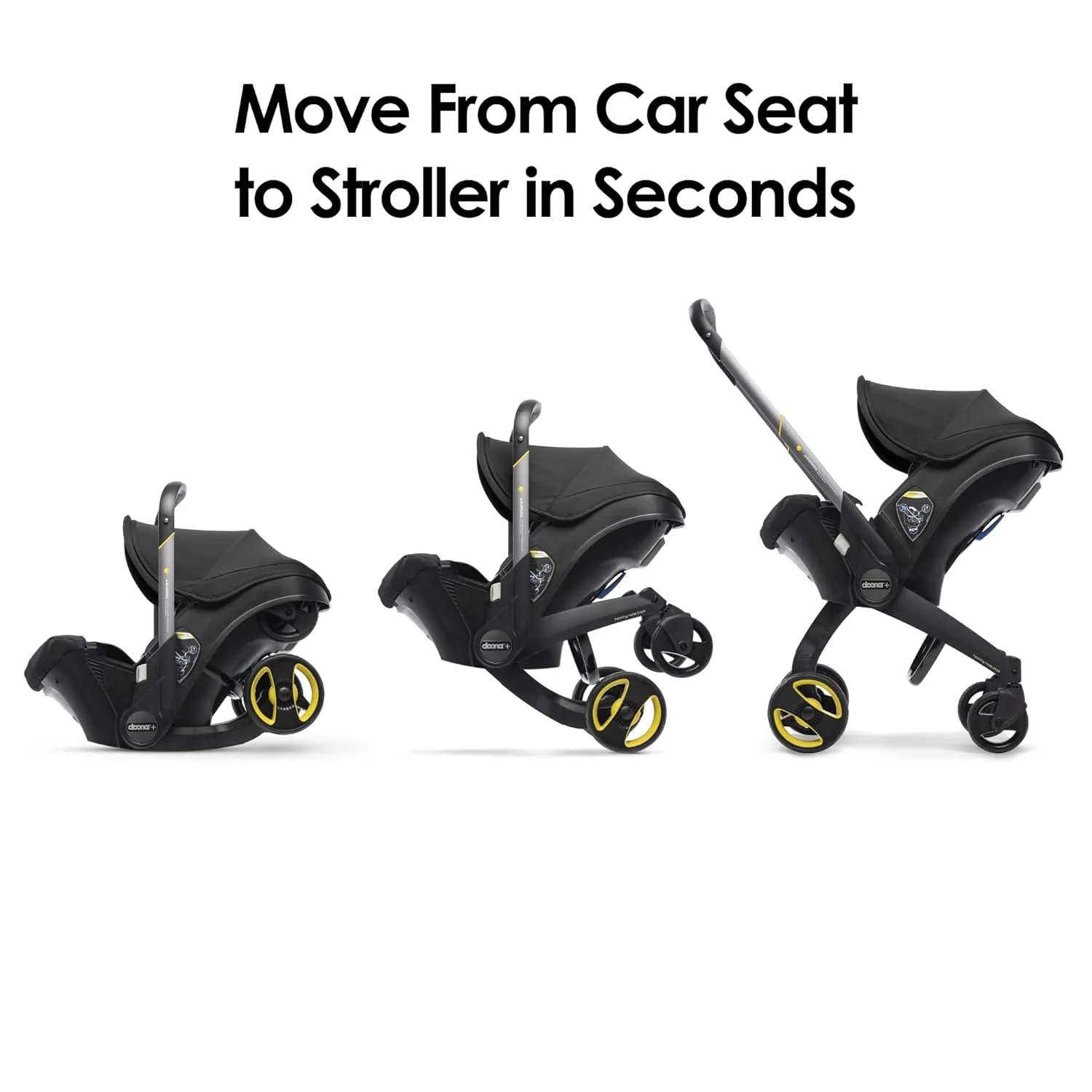 Doona Infant Car Seat & Stroller Combo, 2025, Nitro black - Image 4