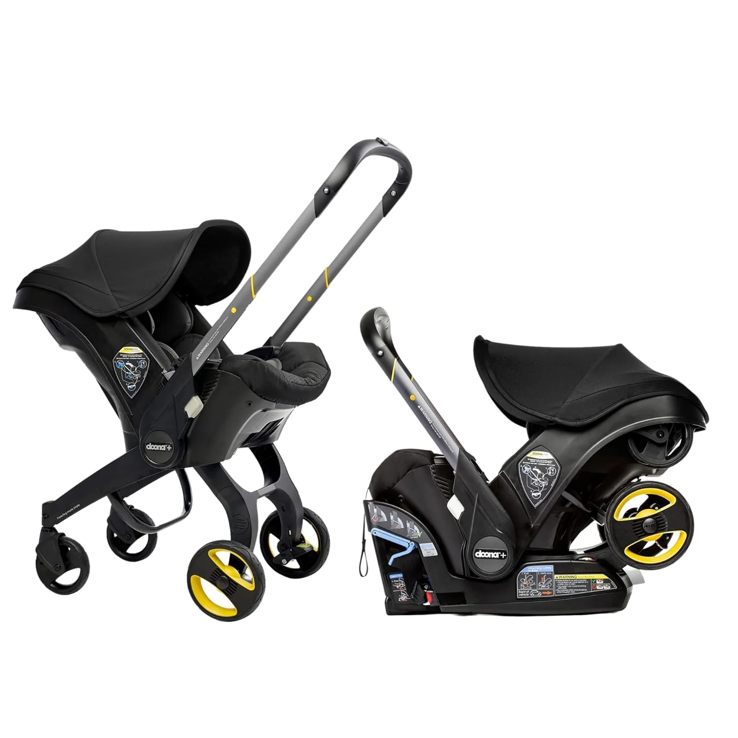 Doona Infant Car Seat & Stroller Combo, 2025, Nitro black