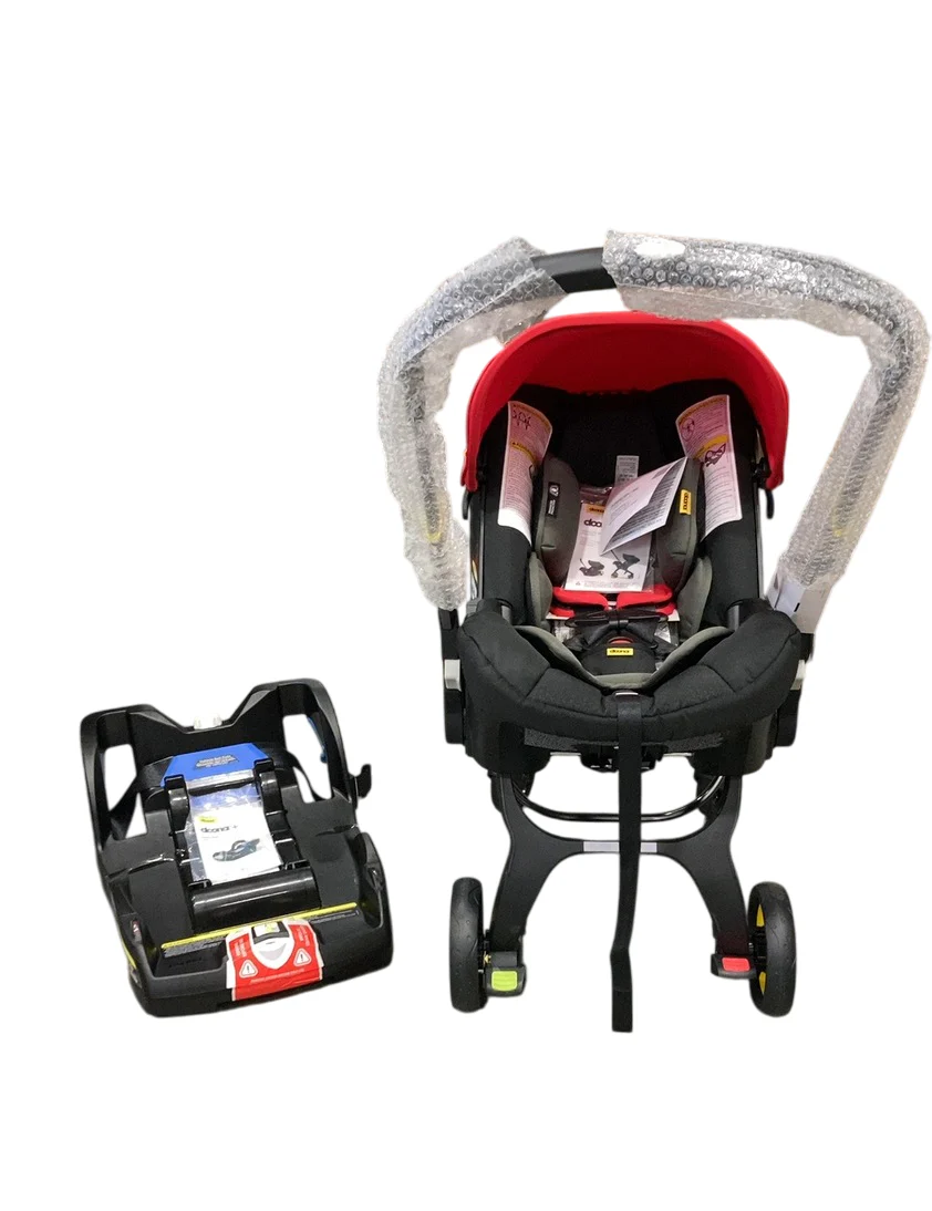 Doona Infant Car Seat & Stroller Combo, Flame Red, 2024 - Image 2
