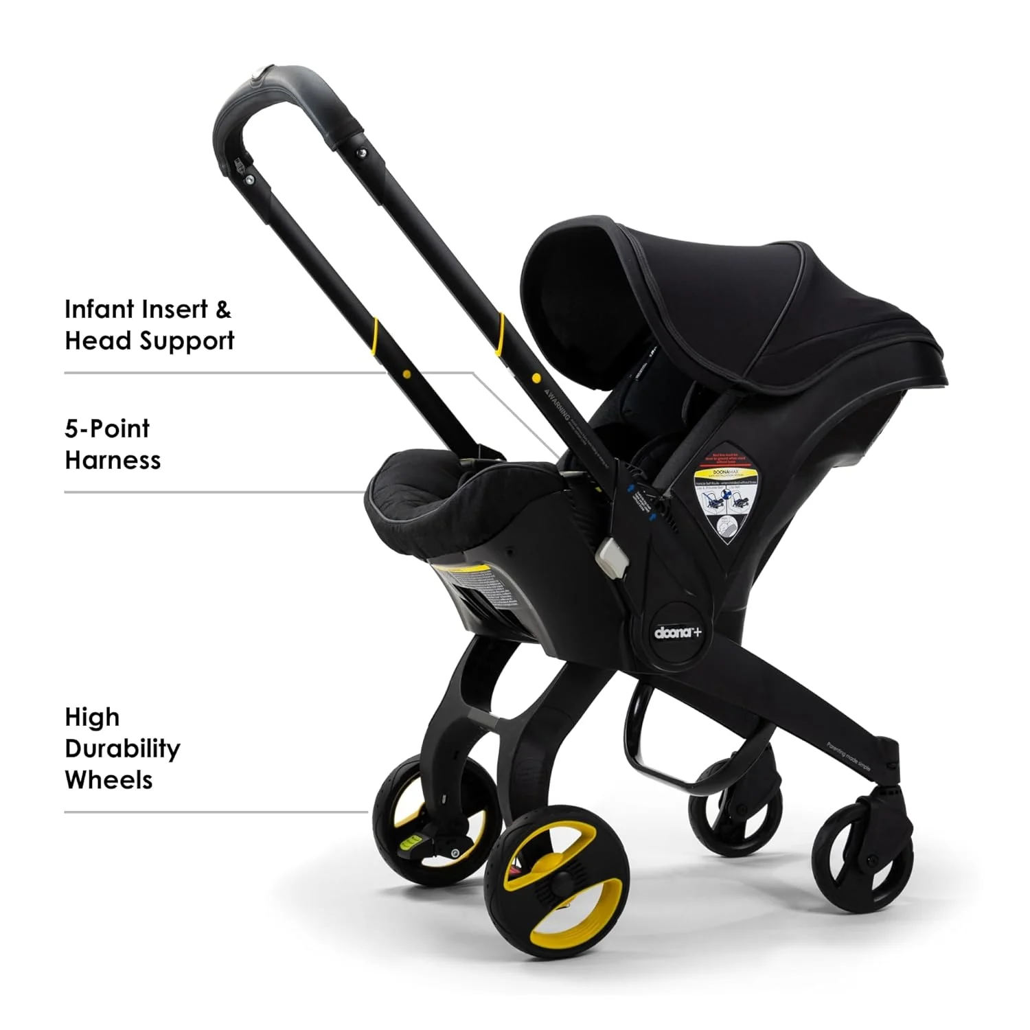Doona Infant Car Seat & Stroller-Midnight Edition, 2025 - Image 3