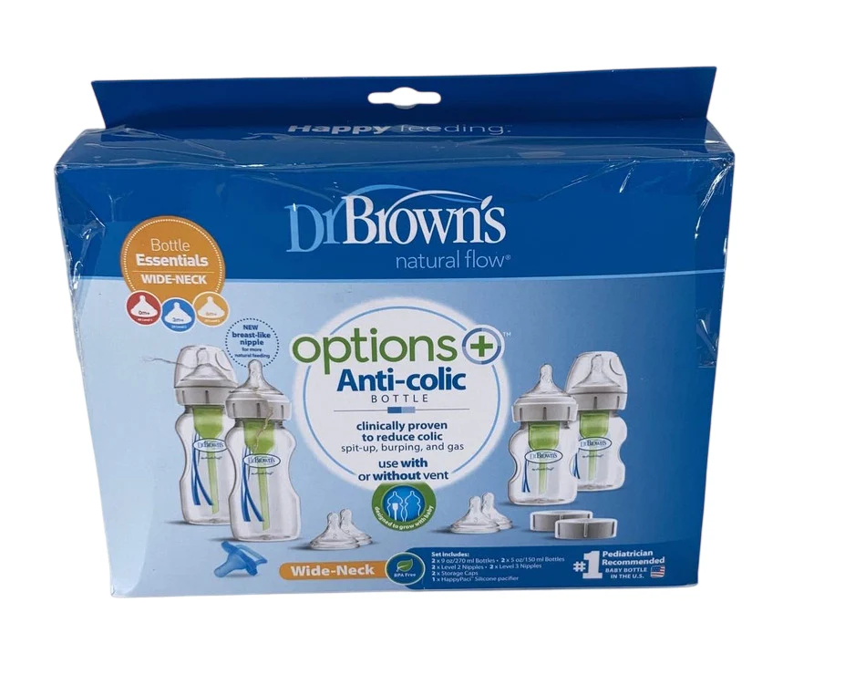 Dr. Brown's Anti-colic Options+ Wide Neck Bottle Essentials Set