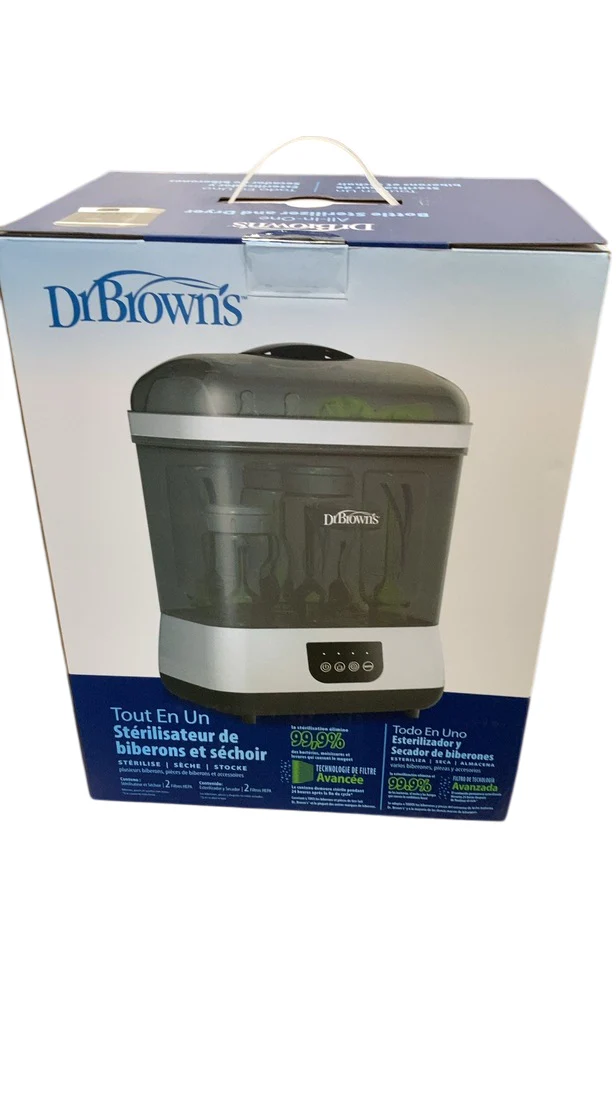 Dr. Brown's Bottle Sterilizer and Dryer, Black/white - Image 2