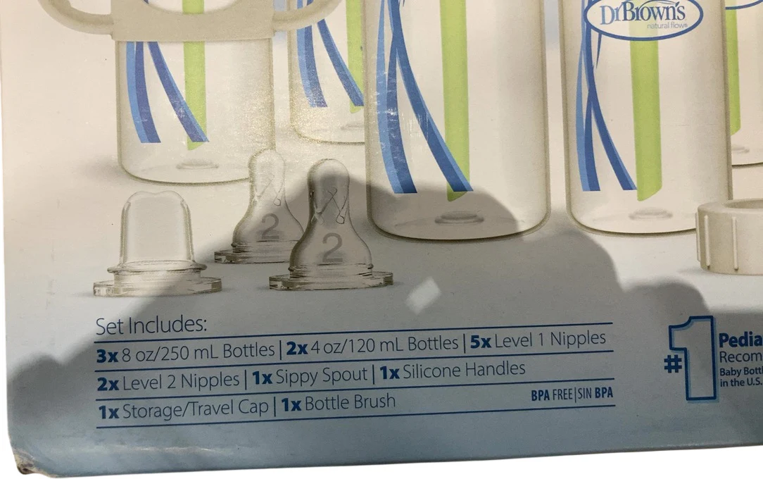 Dr. Brown's Bottle to Sippy Natural Flow Anti-Colic Gift Set, Clear - Image 5