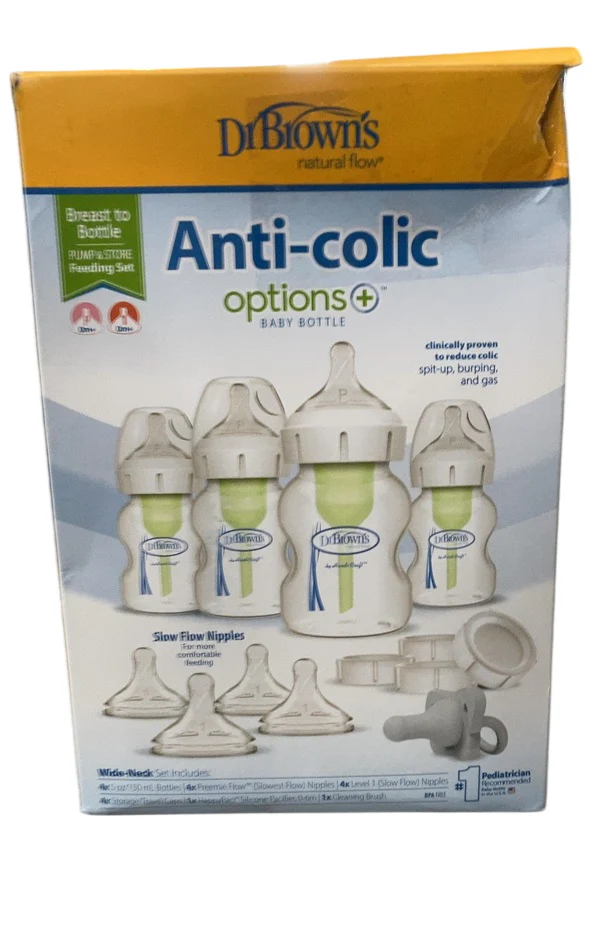 Dr. Brown's Breast to Bottle Pump & Store Feeding Set, Clear, Wide - Image 2