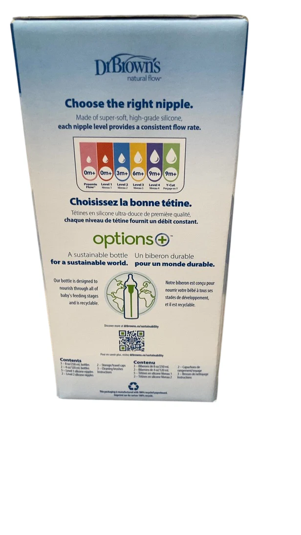 Dr. Brown's Natural Flow Options+ Anti-Colic Newborn Gift Set, Green, 14 Count - Image 5