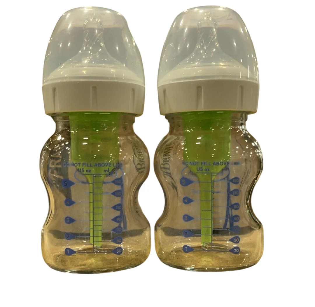 Dr. Brown's Options+ Anti Colic Wide Neck Glass Bottles 3-Pack, 5 oz/150 ml - Image 2