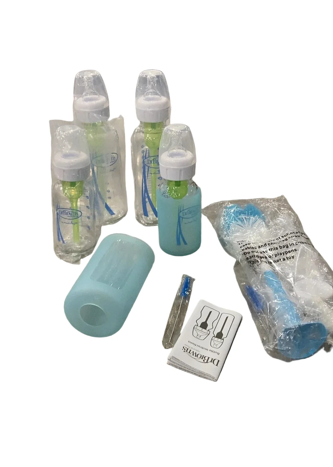 Dr. Brown's Options+ Glass Narrow Anti-Colic Baby Bottle Gift Set, 18 Count - Image 3
