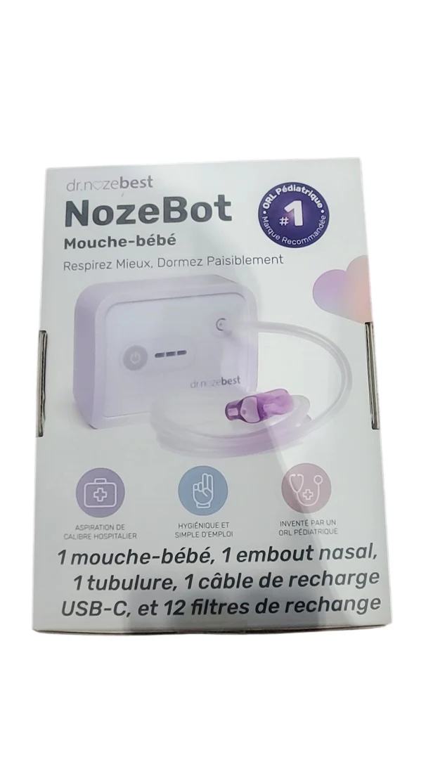 Dr. Nozebest NozeBot Nasal Aspirator, Newborn safe - Image 9